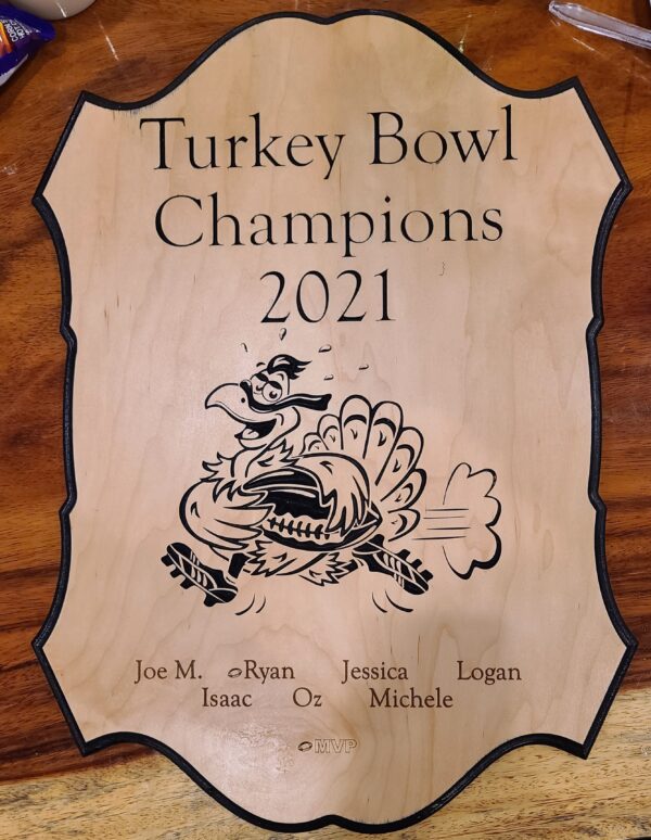 Turkey Bowl Plaque